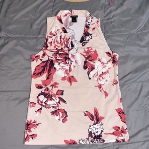 Ann Taylor floral sleeveless top